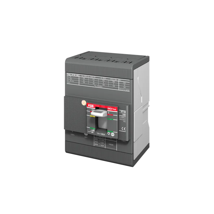 Interruptor Tmax XT tetrapolar In = 50A - Icu = 18kA, Ics = 100% Icu @ 380VCA Modelo:XT1B 160 TMD 50-500 4p F F - Vista 3 de 3