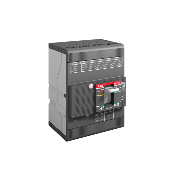 Interruptor Tmax XT tetrapolar In = 50A - Icu = 18kA, Ics = 100% Icu @ 380VCA Modelo:XT1B 160 TMD 50-500 4p F F - Vista 2 de 3