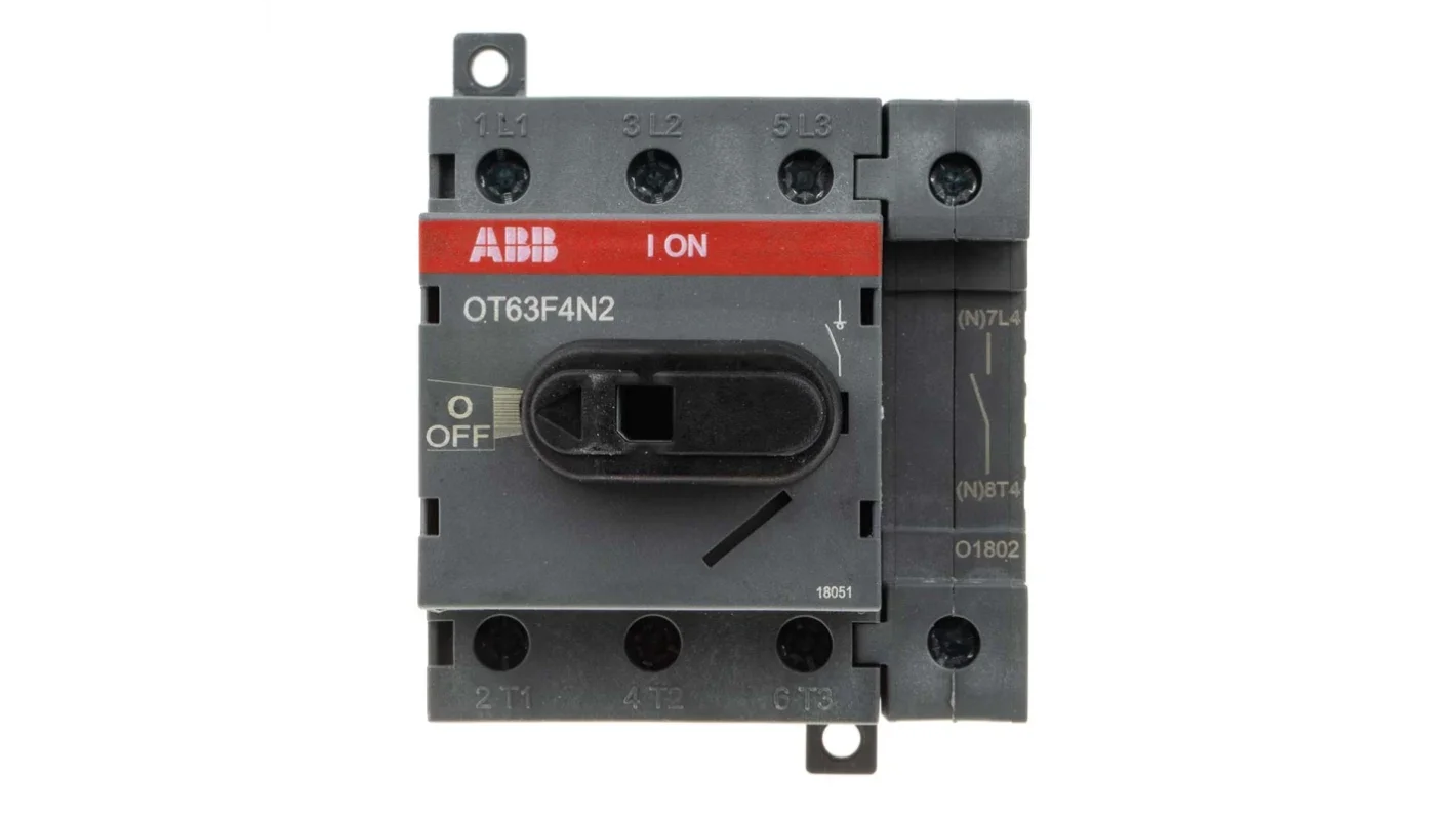 Seccionador bajo carga rotativo In=63A - 4 polos Modelo:OT63F4N2