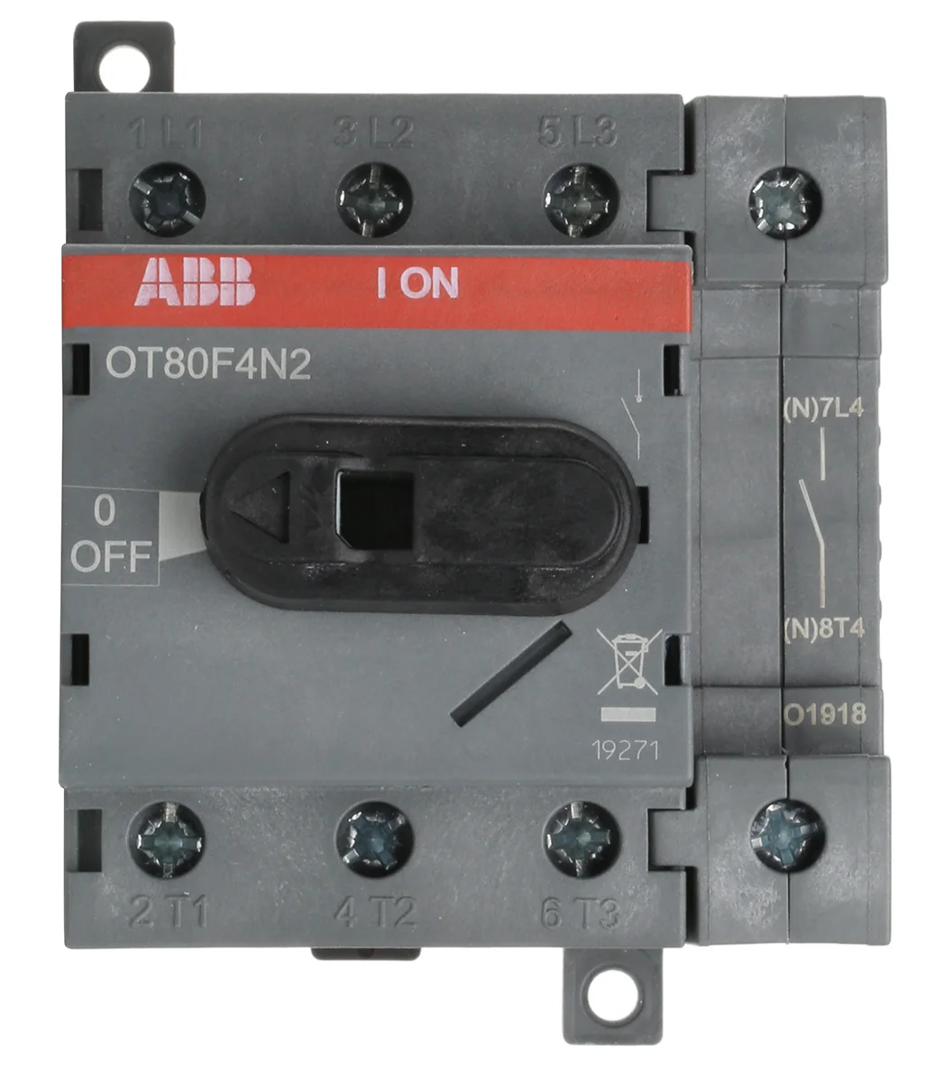Seccionador bajo carga rotativo In=80A - 4 polos Modelo:OT80F4N2