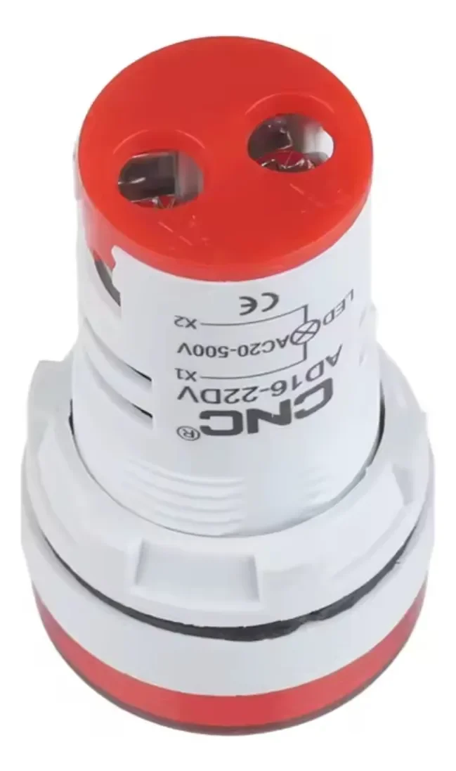 Voltimetro Digital 22 Rojo Rango ac20-500v - Vista 4 de 4