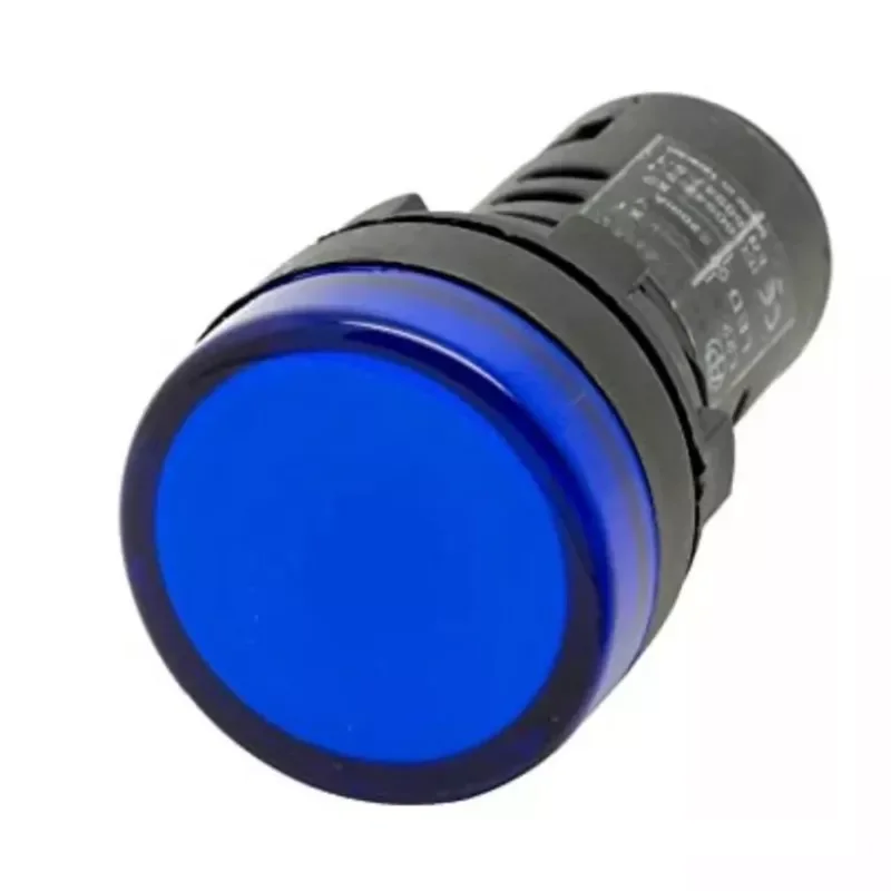 PILOTO LUMINOSO PLASTICO LED MONOBLOQUE AZUL 220VCA