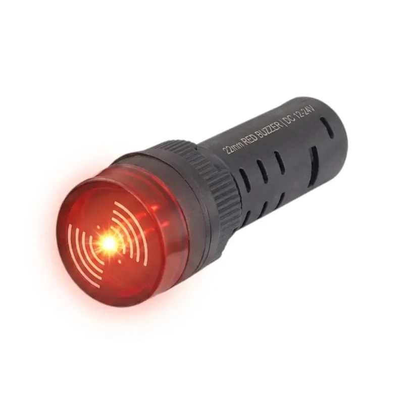 Zumbador 22 con Destello Rojo 220v
