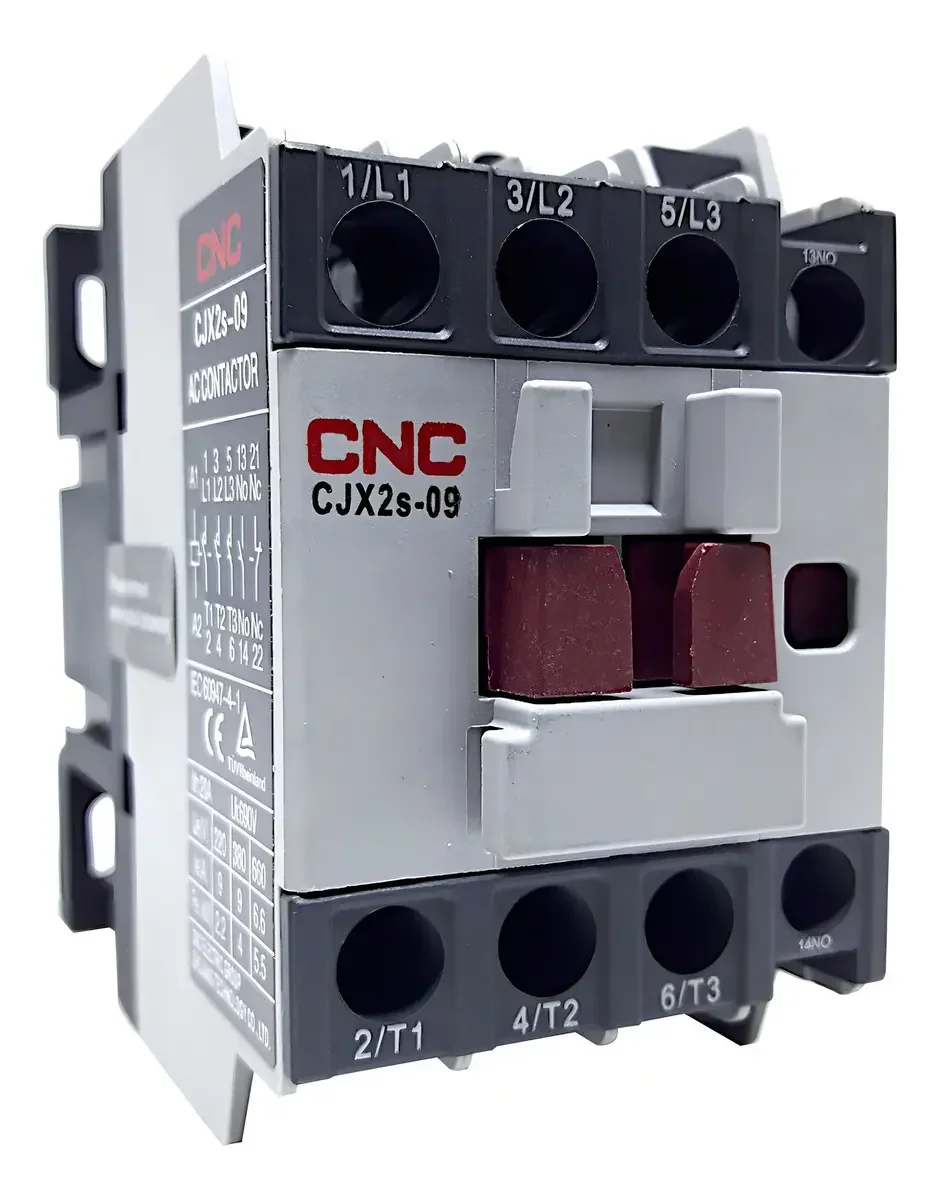 Contactor 09A 220V 50/60Hz 3P 1NO +1NC - Vista 2 de 3