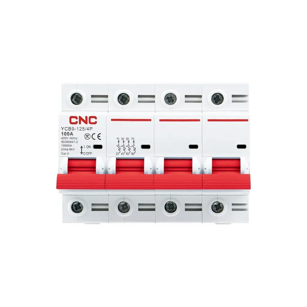 Térmica 4x100A 10Ka IEC 60947-2 400V 50/60Hz Curva=C - Vista 2 de 2