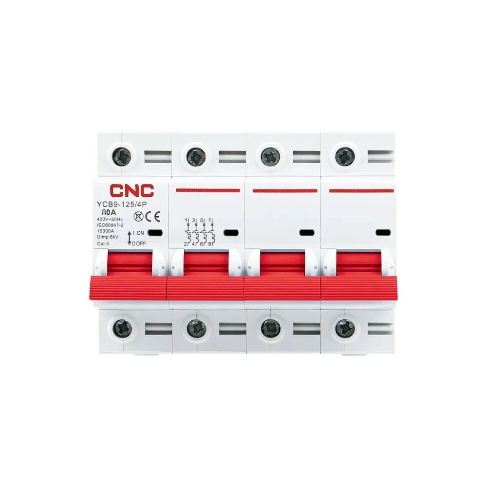 Térmica 4x80A 10Ka IEC 60947-2 400V 50/60Hz Curva=C - Vista 2 de 2