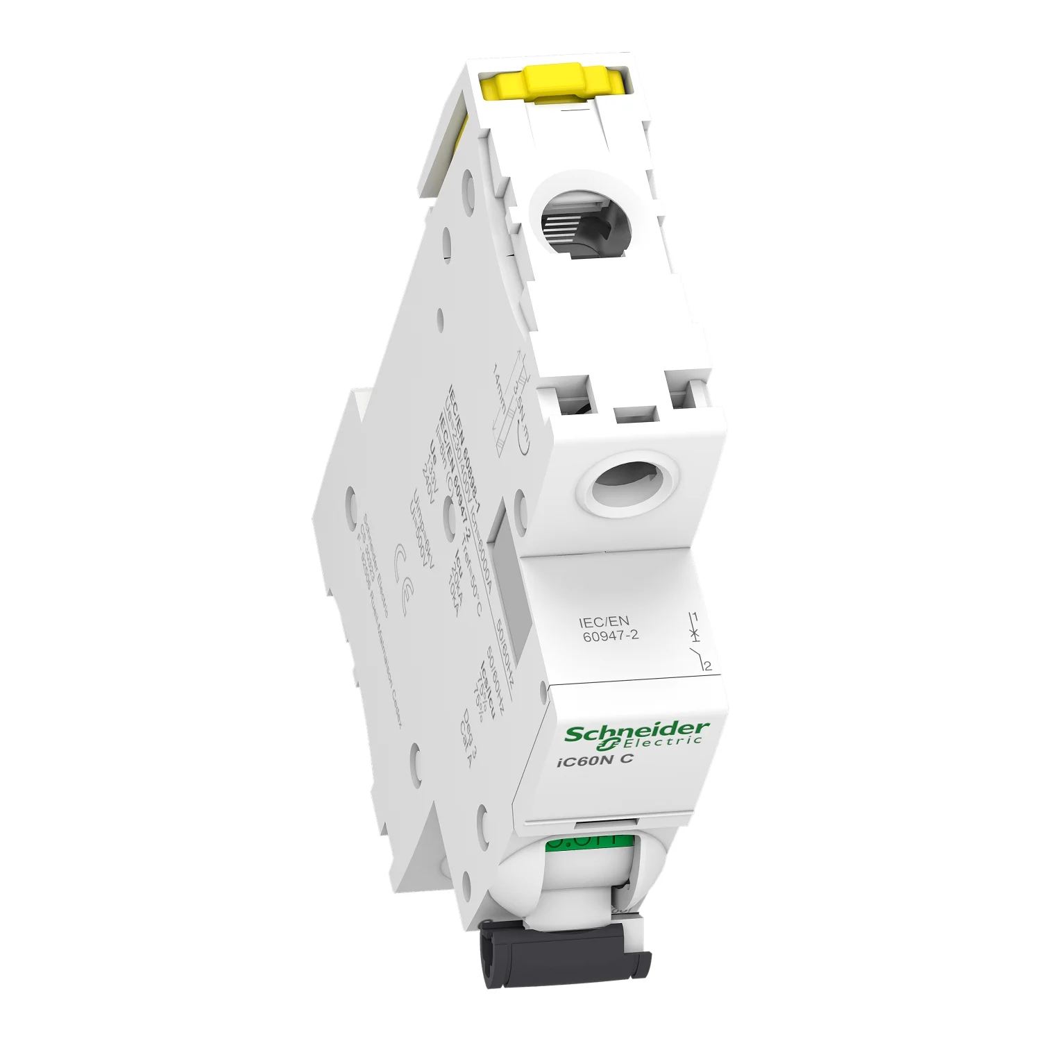 Interruptor Aut. Termomagnético Acti9 iC60N 1P 63A Curva C - Vista 3 de 3