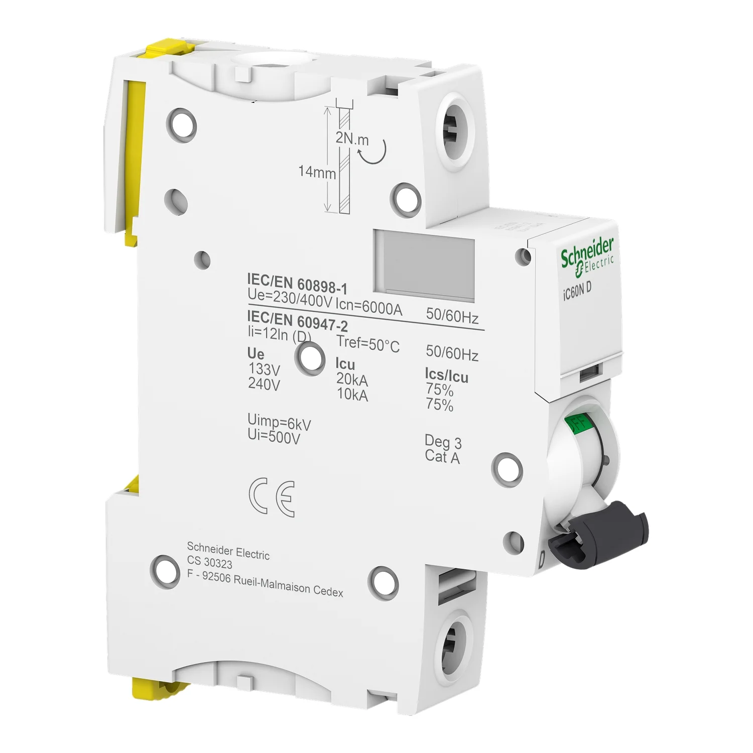 INT. TERMOMAG. IC60N 1X16A D 6KA/10KA - Vista 3 de 3