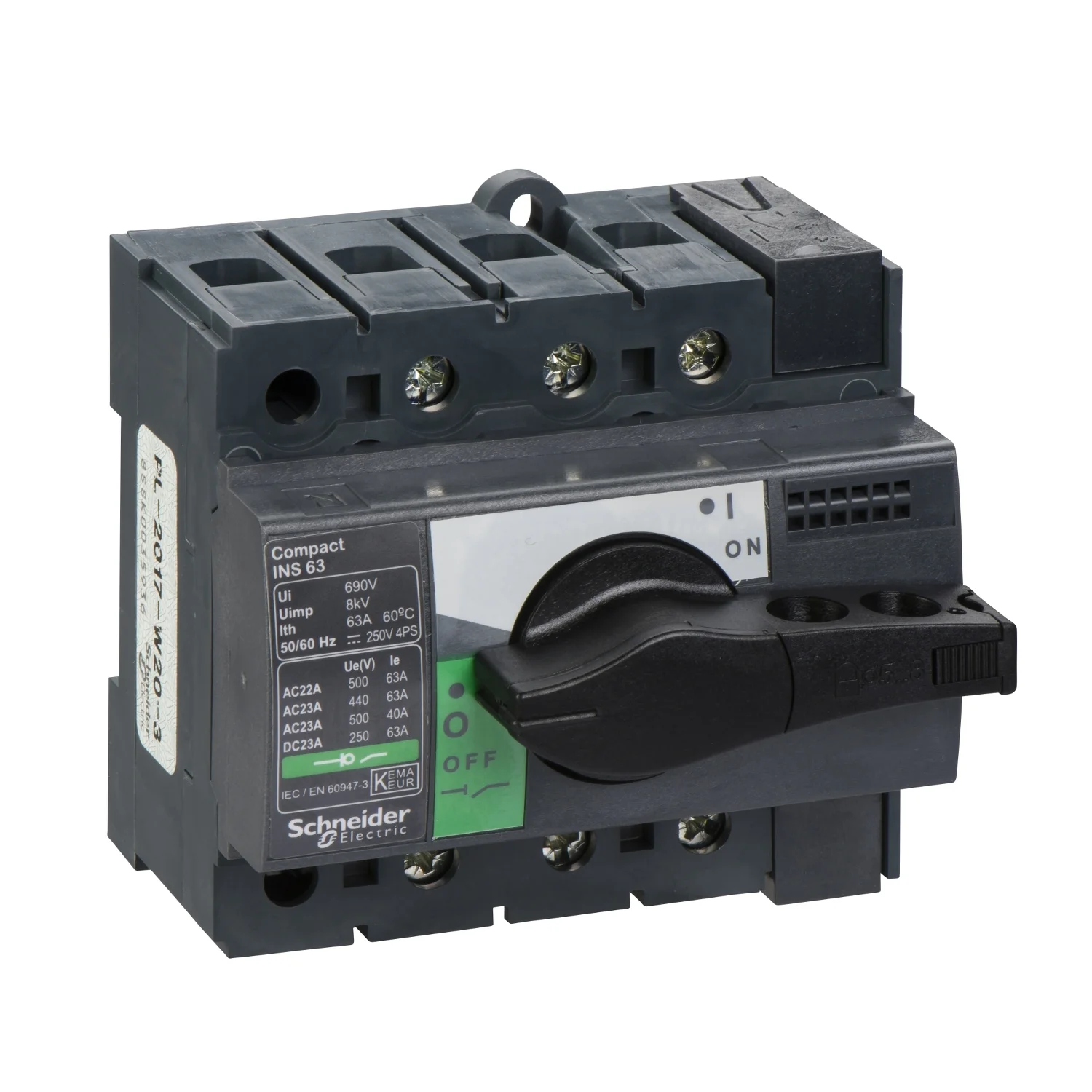 Interruptor Seccionador Manual INS 3X63A