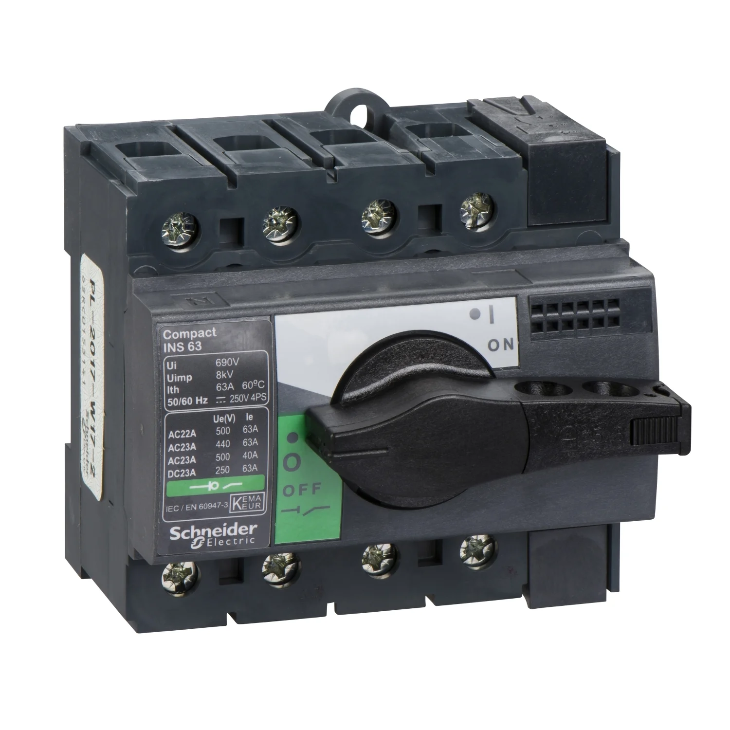 Interruptor Seccionador Manual INS 4X63A